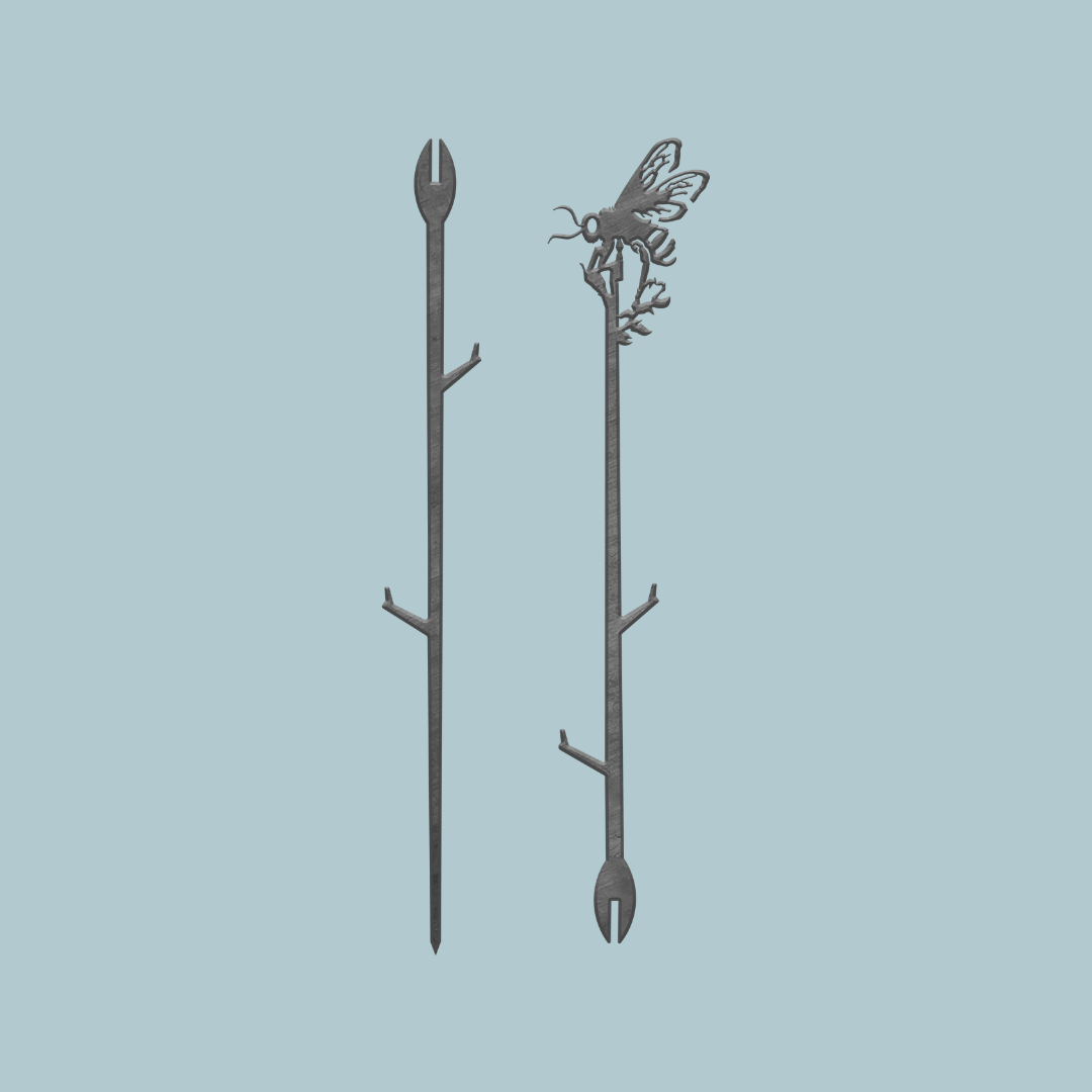 Honey Bee Single Plant Stake - 25"